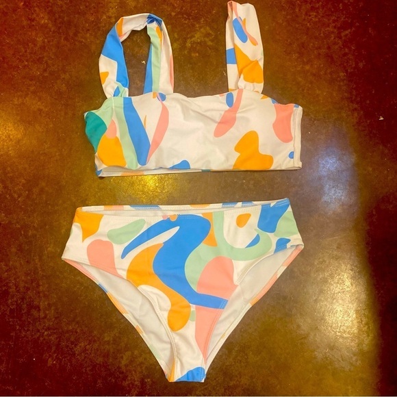 Juniors Large Two Piece Bikini Swimsuit - Picture 1 of 2